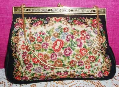 Ladies Beautifful Vintage Floral Evening Bag