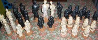 CHESS SET  (NO BORD ) ITS A NICE PEACE FOR THE COLLECTOR