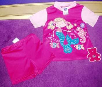 NICE BABY GIRL SWIM WEAR SIZE12 -18 MONTHS COLOR CERISE ( NEW )