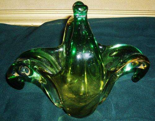 MURANO &VENETIAN GLASS BASKET