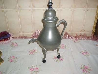 OLD VINTAGE TIEL  PEWTER SAMOVAR HOLLAND ( FULLY BACK STAMPED )