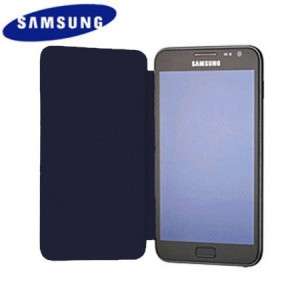 SAMSUNG GALAXY NOTE LEATHER BOOK COVER - NAVY