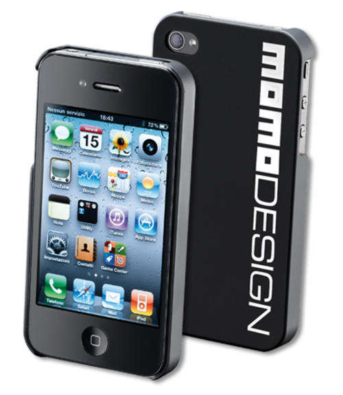 MOMO IPHONE4S/4 - BLACK/WHITE COVER