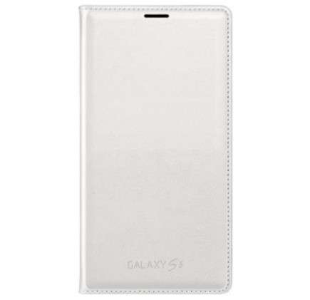 SAMSUNG  GALAXY S5 FLIP WALLET- METALLIC WHITE
