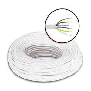 WHITE 6 CORE SECURITY CABLE