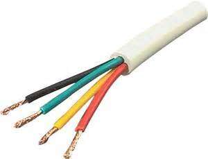 WHITE 4 CORE SECURITY CABLE