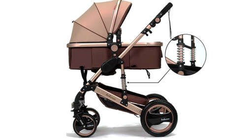 Belecoo stroller 2 in 1 Foldable Baby Pram