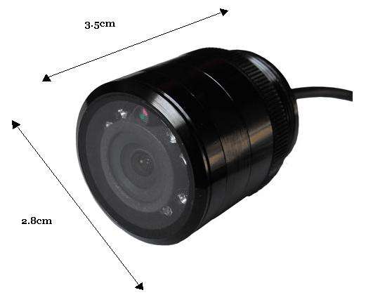 Drill Hole Type Rear View IR Camera