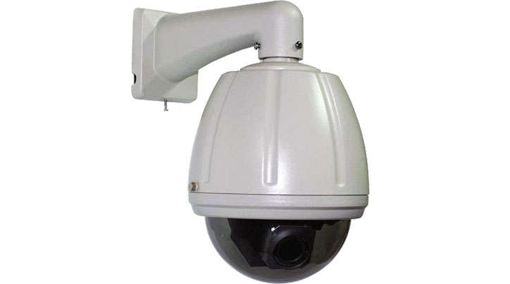 30x PTZ mid-speed dome camera. IR compatible