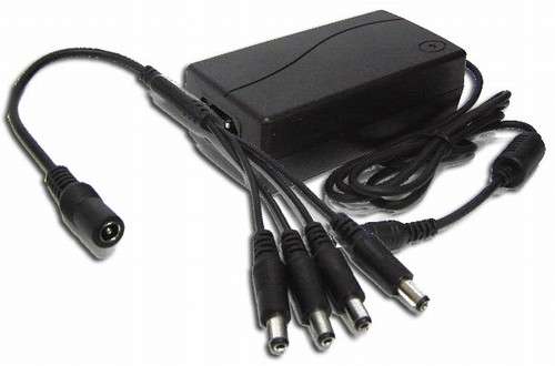 12V 5A 60W Switching Power Supply with 4 DC connectors for CCTV