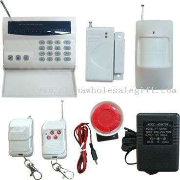 Landline Wired/wireless alarm system with dialer