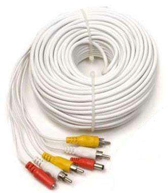 30 meters (VIDEO+POWER+AUDIO) 3 in 1 cable with connectors connection.