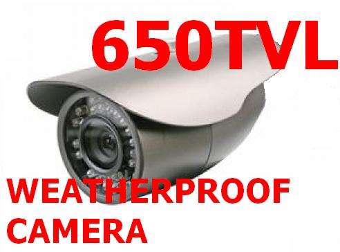 36IR High Resolution 650TVL  Weatherproof Day And Night Color Camera