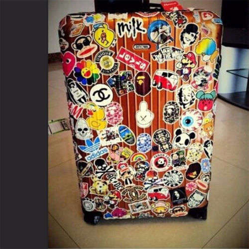 Cool " SMILING SKULL "  Waterproof Sticker - Skateboard , Helmet , Laptop , Car , Suitcase  etc....