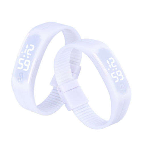 Unisex Funky & Cool White LED Waterproof Workout Watch