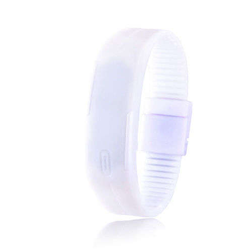 Unisex Funky & Cool White LED Waterproof Workout Watch