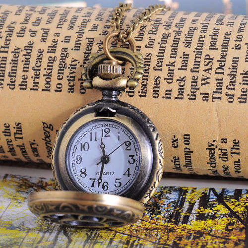 Elegant Vintage Looking  Mini  STEAMPUNK Style Pocket Watch
