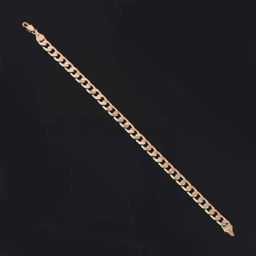 Mens Stunning 9K Yellow Gold Filled Cuban Link HandChain  ( 23cm )