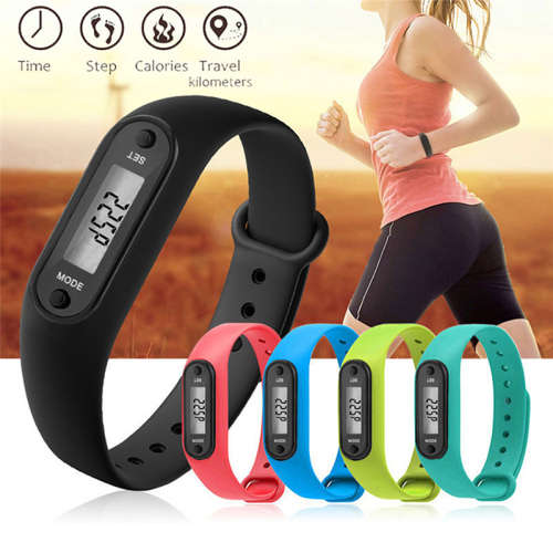Cool & Athletic Activity Tracker Wrist Pedometer  ( Orange )