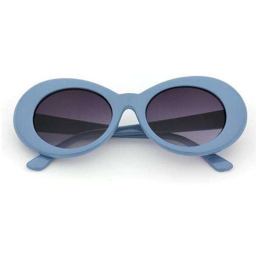 Ladies Cool & Funky Retro  PRADA  Style Sunglasses ( Blue / Black )