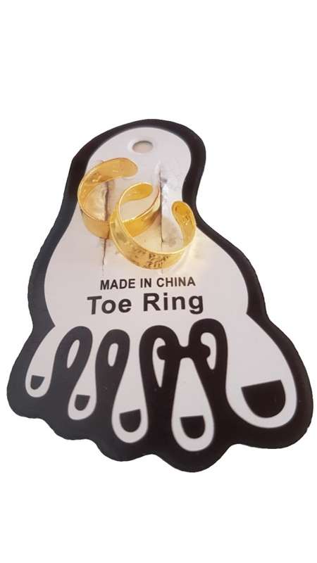 Sexy  " STARS "  Golden Toe Ring Set  -  ( 2 Toe Rings )
