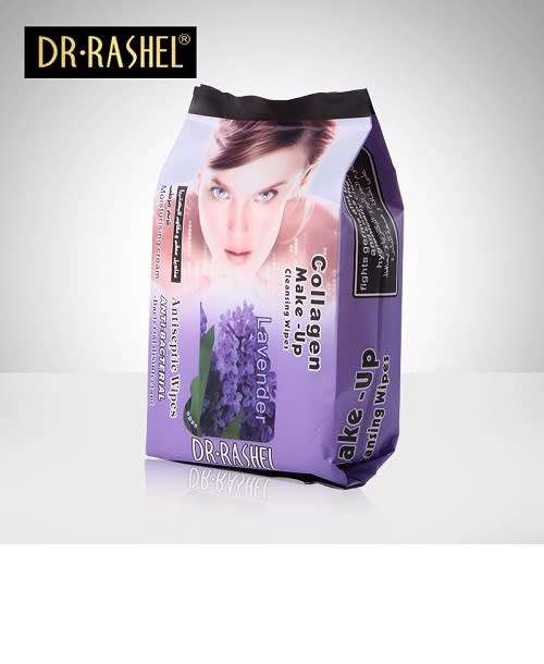 DR RASHEL Collagen Anti- Bacterial Make-Up Cleansing Wipes   ( 25 Pieces )