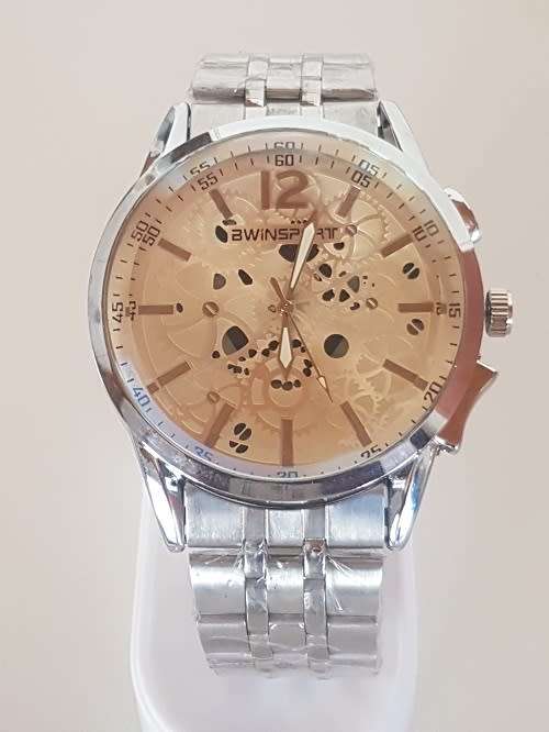 Mens Stunning  AWIN SPORT  Steel Band Watch