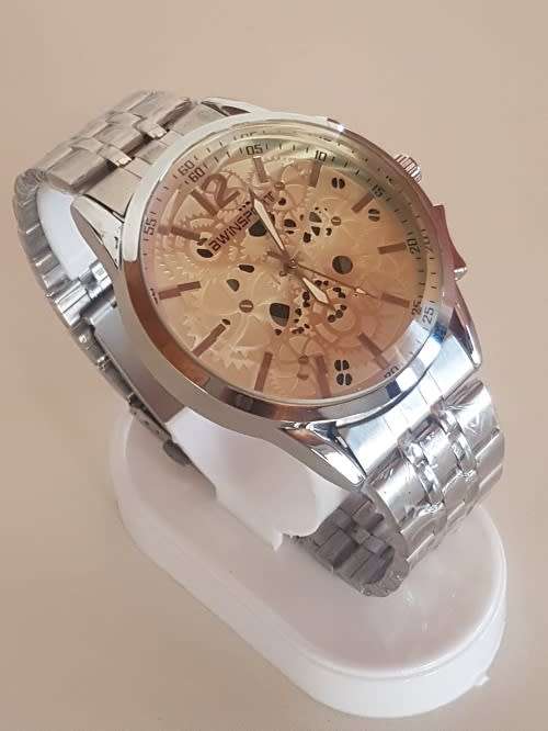 Mens Stunning  AWIN SPORT  Steel Band Watch