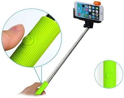 Super Cool and High Quality  `AAB `  Telescopic Monopod Selfie Stick  ( Green )