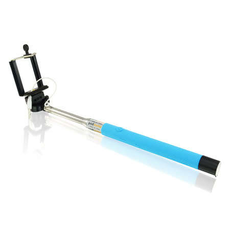 Super Cool & High Quality  "AAB "  Telescopic Monopod Selfie Stick  ( Blue )