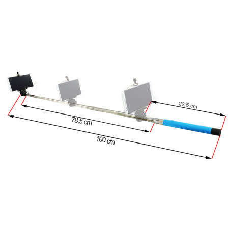 Super Cool & High Quality  "AAB "  Telescopic Monopod Selfie Stick  ( Blue )