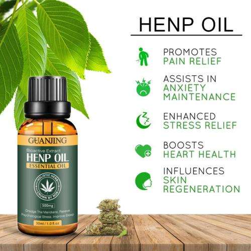 GJ PURE CANNABIS SATIVA BIOACTIVE EXTRACT HENP OIL FOR PAIN and STRESS RELIEF