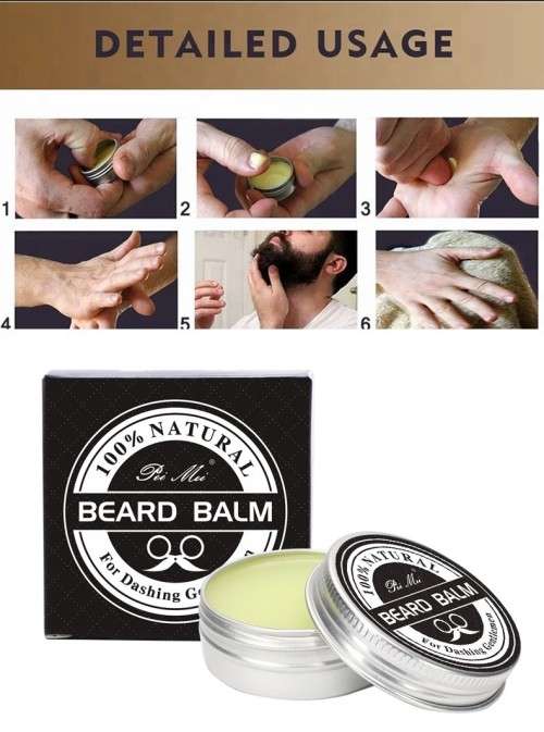Pei Mei Gentleman Jacks All Natural  Repairing , Grooming and Styling Beard Wax  Balm
