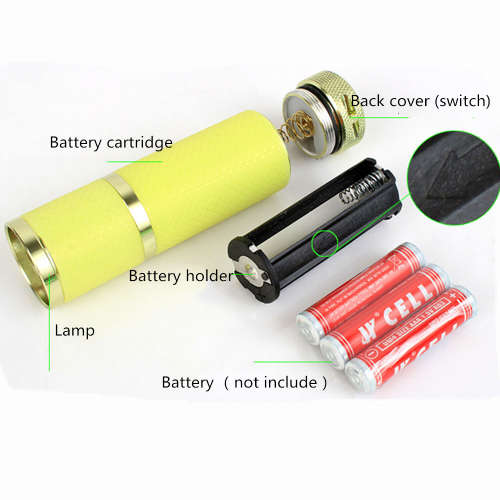 POWERFUL and PORTABLE MINI UV 12W LED NAIL DRYER TORCH