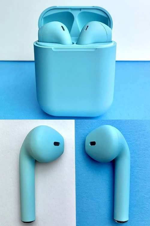 InPods 12  TWS Wireless Bluetooth V5.0 Earphones  - Blue