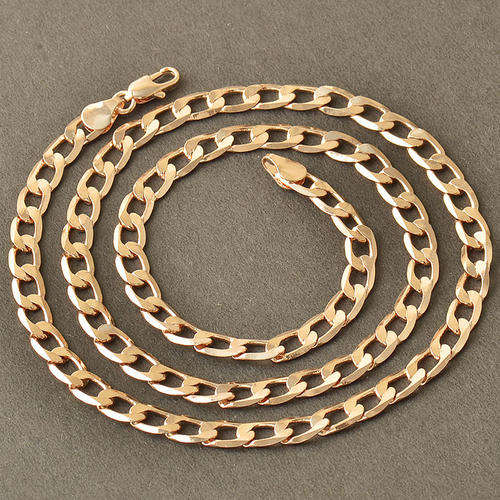 Mens Stunning 9K Rose Gold Filled Cuban Link Chain  ( 60cm )