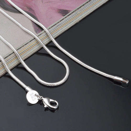Mens Cool 925 Silver Plated Neckchain