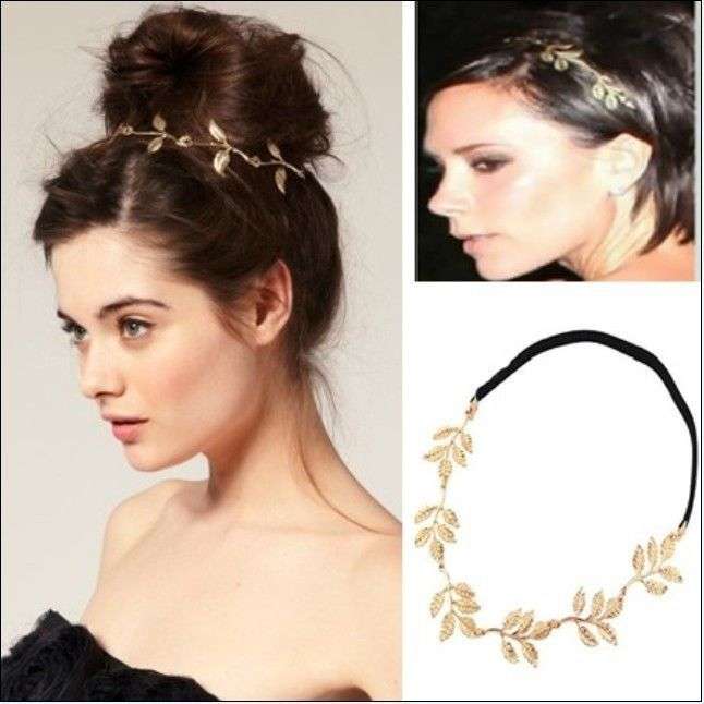 Ladies Beautiful 14K Yellow Gold Filled Head Band