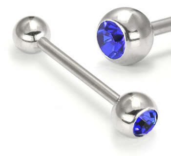 Cool and Sexy Tongue or Nipple Ring (Dark Blue)