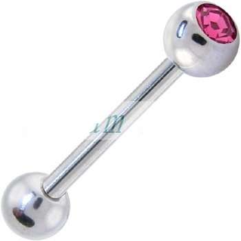 Cool and Sexy Tongue or Nipple Ring (Rose)