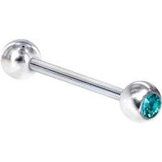 Cool and Sexy Tongue or Nipple Ring ( Turquoise )