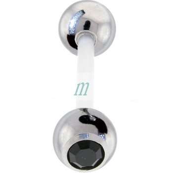 Cool and Sexy Tongue or Nipple Ring ( Black )