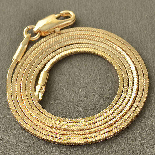 Mens Stunning & Elegant 9K Yellow Gold Filled Compact Link Chain  ( 50cm )