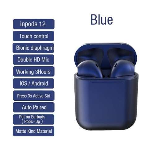 InPods 12  TWS Wireless Bluetooth V5.0 Earphones