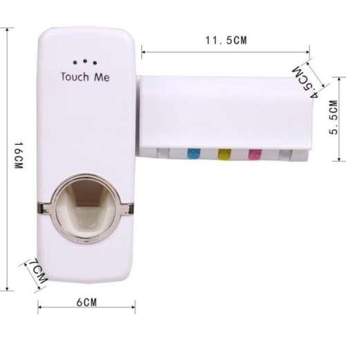 Auto-Squeeze Automatic Toothbrush Wall Mounted Toothpaste Dispenser