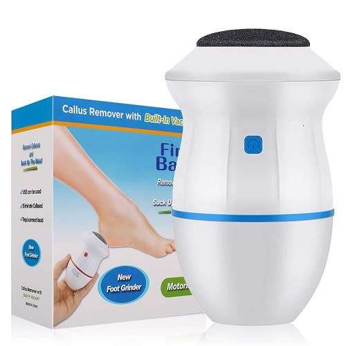 HIGH POWERED and COMPACT CALLUS REMOVER and FOOT FILE WITH BUILTIN VACUUM