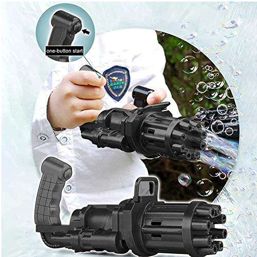 Super Cool Gatling Electric Rapid Trigger Bubble Gun