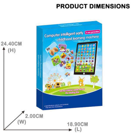 CHILDRENS ELECTRONIC TOUCH PAD EDUCATIONAL COMPUTER