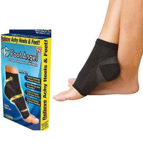 FOOT ANGEL Copper Infused Pain Relief and Anti - Fatigue Compression Medical Foot Sleeve