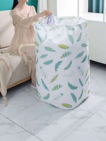 Large Feather Print Quilt and Bedding Collapsible Storage Bag